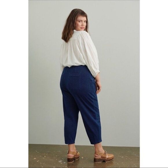 NEW Anthropologie Pilcro Ultra High-Rise Relaxed Jogger Jean Lounge Pant Size 32 - Picture 3 of 4
